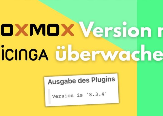 Proxmox Version mit Icinag2 überwachen