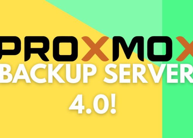 Proxmox Backup Server 4.0 Neuerungen