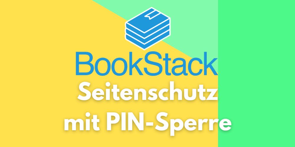 BookStack Seitenschutz mit PIN-Sperre – Seiten flexibel absichern