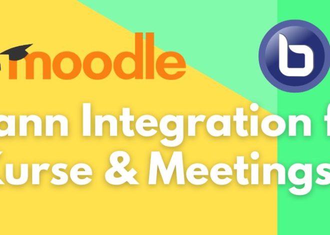 Integration für Kurse und Meetings