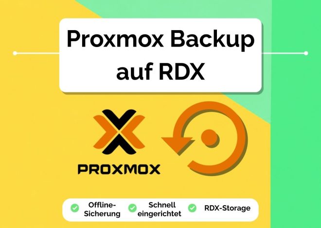 Proxmox Backup auf RDX: VMs per USB als Vollbackup sichern